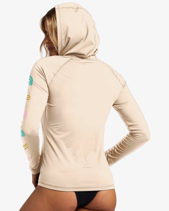 a/div pikkade varrukatega lukuga upf 50 rashguard naised valge müts D28T2546 Billabong