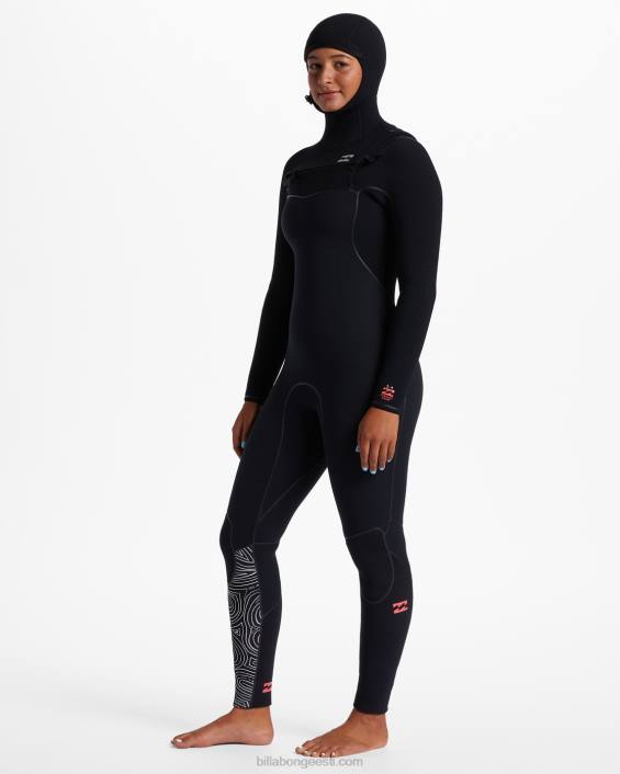 5/4 ahju rinnakorvi lukuga kapuutsiga hüdroülikond naised kesköörajad D28T2569 Billabong