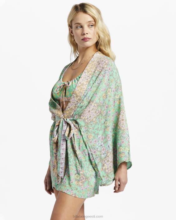 loveland 2 kimono rand varjata naised roheline D28T1346 Billabong