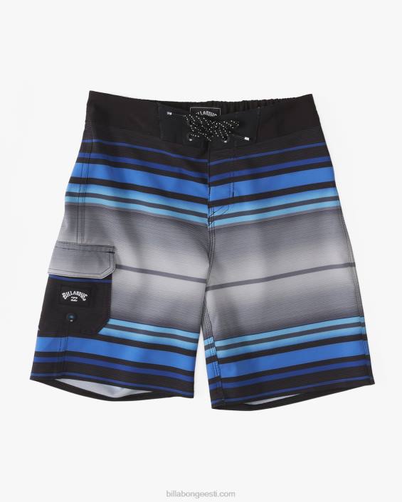 2-7 terve päeva stripe pro performance 13'' boardshorts poisid must D28T1085 Billabong
