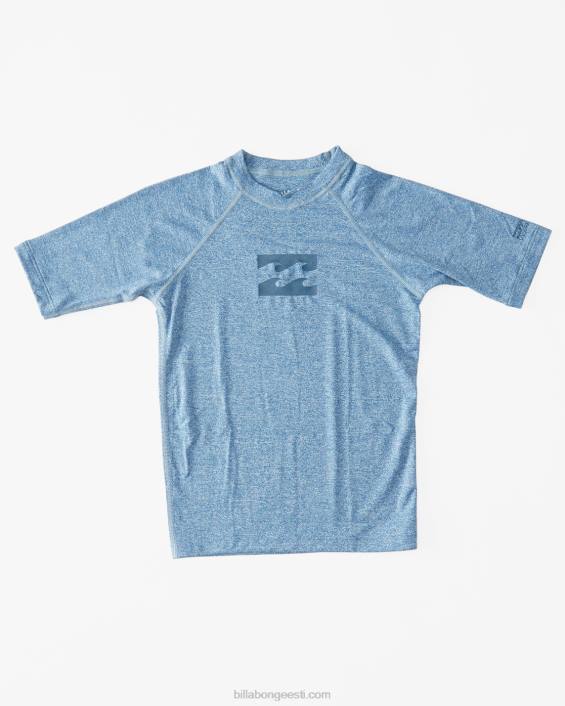 (2-7) kogu päeva ühtne jõudlus sobib lühikeste varrukatega lööbekaitse poisid valge D28T1148 Billabong