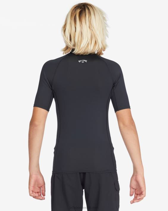 kogu päeva laine jõudlus sobib lööbe vest poisid must D28T964 Billabong