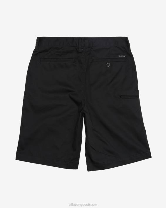 bbg chino lühikesed püksid poisid must D28T989 Billabong