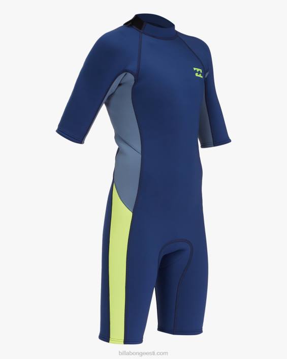 2/2 absoluutse seljaga tõmblukuga lühikeste varrukatega kevadülikond poisid merevägi D28T993 Billabong