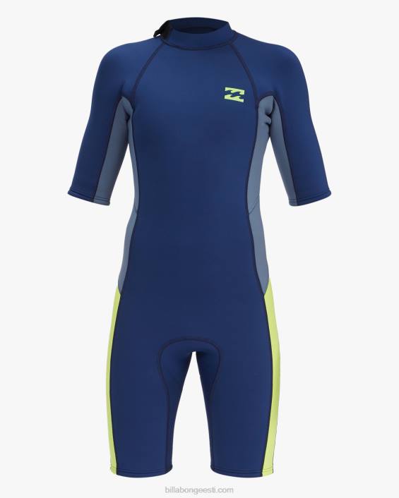 2/2 absoluutse seljaga tõmblukuga lühikeste varrukatega kevadülikond poisid merevägi D28T993 Billabong