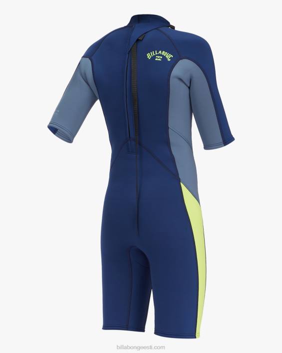 2/2 absoluutse seljaga tõmblukuga lühikeste varrukatega kevadülikond poisid merevägi D28T993 Billabong