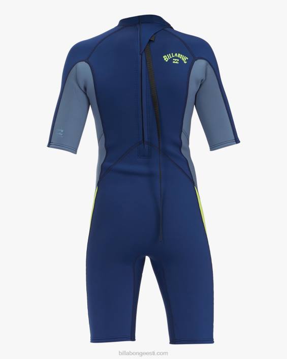 2/2 absoluutse seljaga tõmblukuga lühikeste varrukatega kevadülikond poisid merevägi D28T993 Billabong