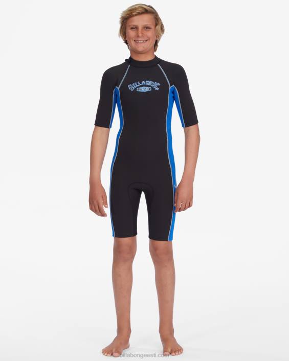 2/2 mm absoluutselt lühikeste varrukatega seljaga tõmblukuga vedrukostüüm poisid sadam D28T892 Billabong