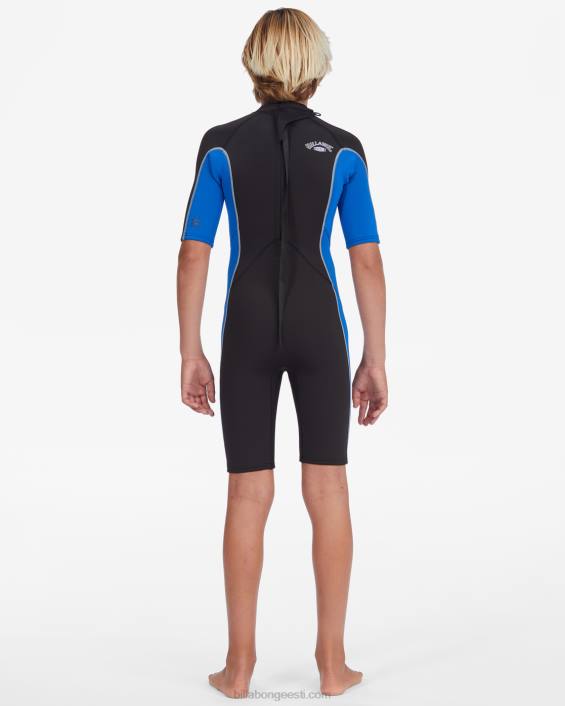 2/2 mm absoluutselt lühikeste varrukatega seljaga tõmblukuga vedrukostüüm poisid sadam D28T892 Billabong