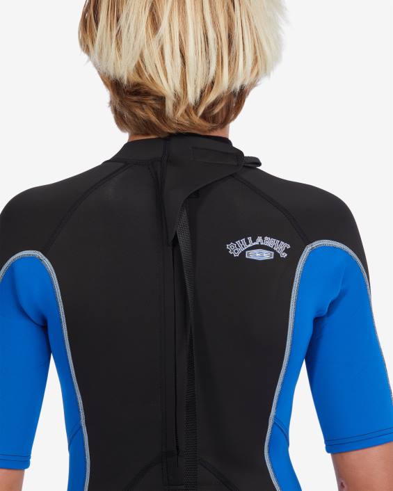 2/2 mm absoluutselt lühikeste varrukatega seljaga tõmblukuga vedrukostüüm poisid sadam D28T892 Billabong