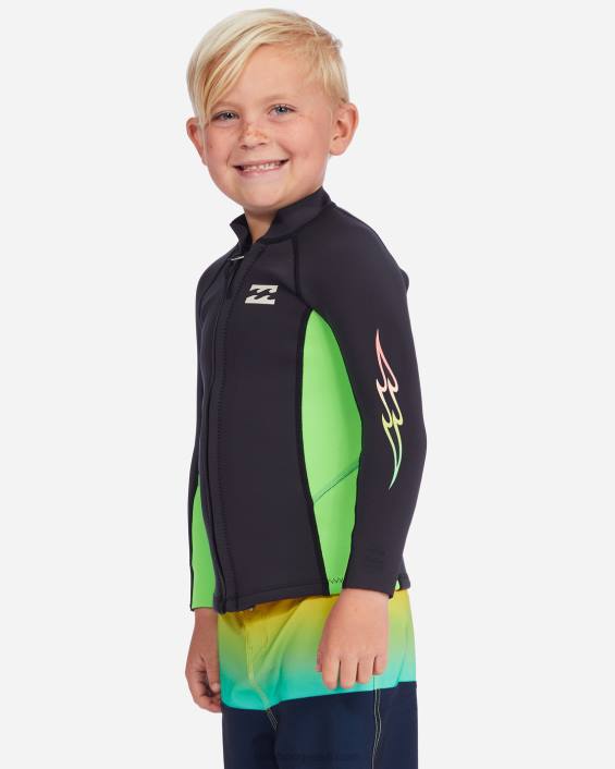 (2-7) 1/1mm absoluutne märja ülikonna jope poisid neoonroheline D28T1136 Billabong