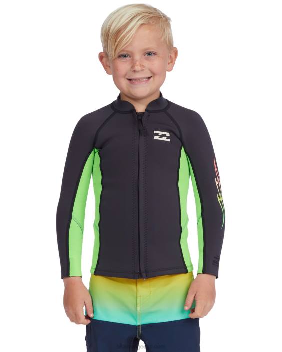 (2-7) 1/1mm absoluutne märja ülikonna jope poisid neoonroheline D28T1136 Billabong