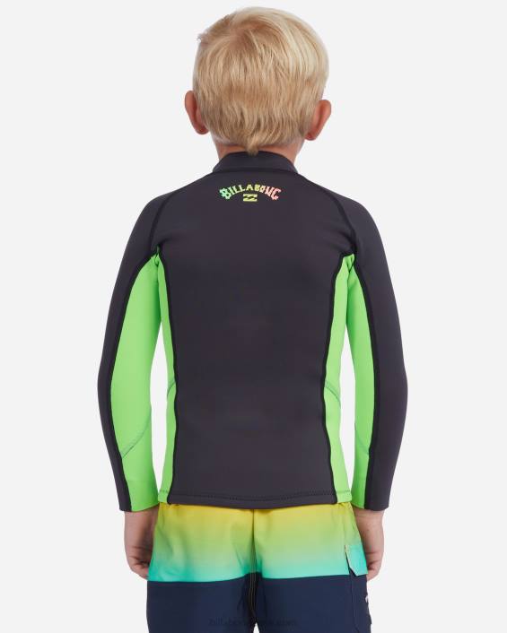 (2-7) 1/1mm absoluutne märja ülikonna jope poisid neoonroheline D28T1136 Billabong