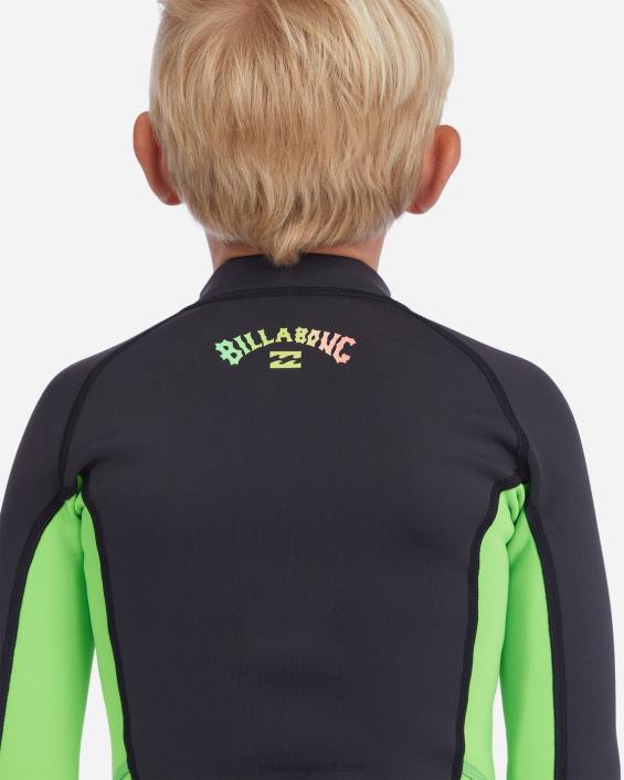 (2-7) 1/1mm absoluutne märja ülikonna jope poisid neoonroheline D28T1136 Billabong