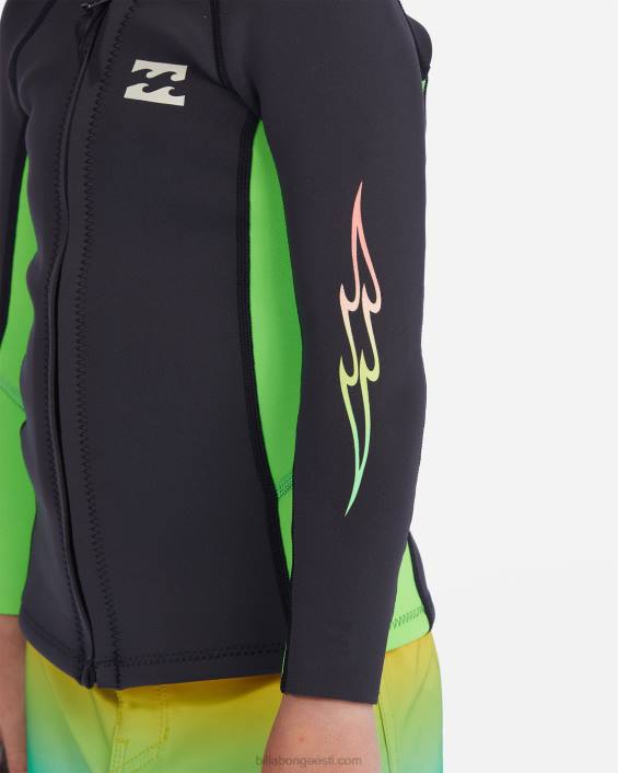 (2-7) 1/1mm absoluutne märja ülikonna jope poisid neoonroheline D28T1136 Billabong