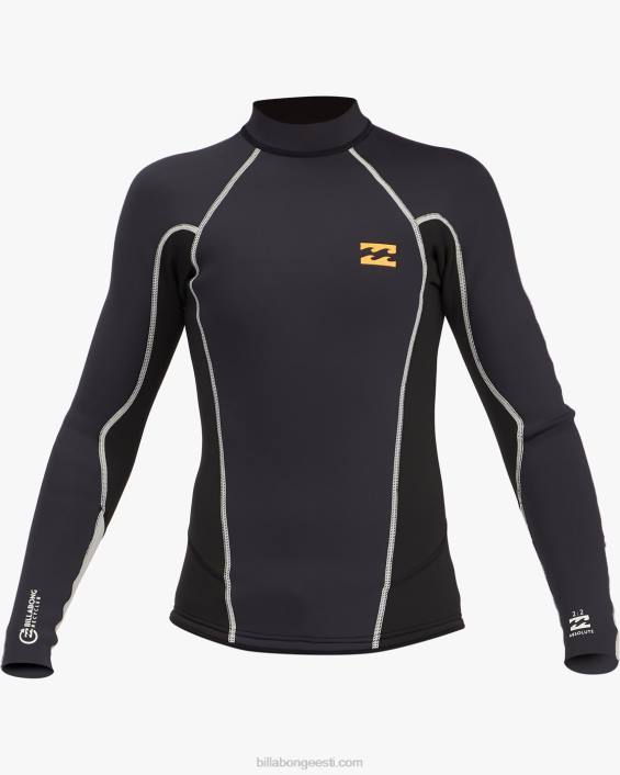 2mm absoluutselt pikkade varrukatega hüdroülikonna jope poisid must kivi D28T991 Billabong