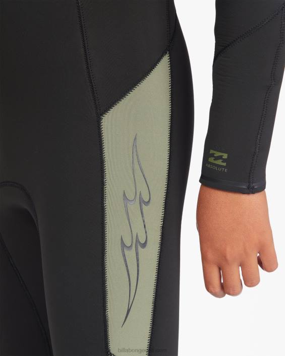 5/4 absoluutse rinnakorvi lukuga kapuutsiga hüdroülikond poisid sõjaväelased D28T909 Billabong