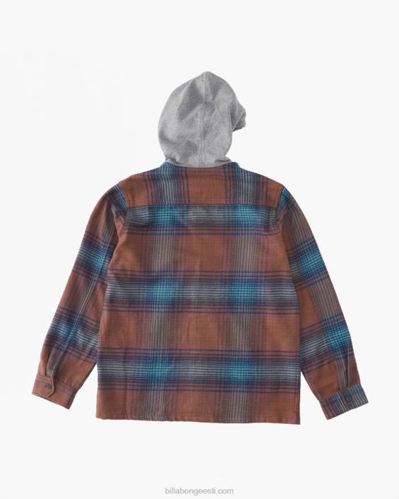 baja kapuutsiga flanellsärk poisid sadamasse D28T1119 Billabong