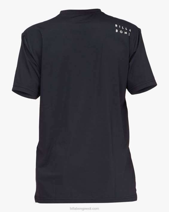 kogu päeva laine lahtiselt lühikeste varrukatega surfisärk poisid must D28T955 Billabong