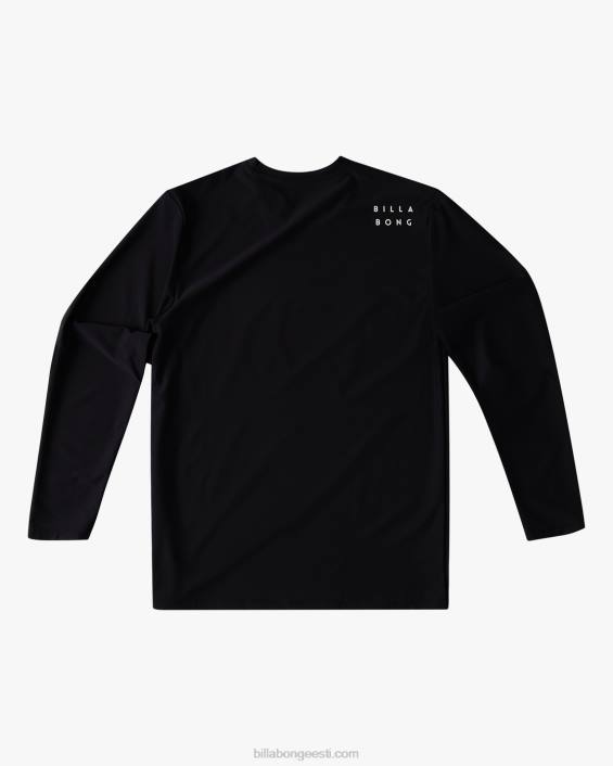 kogu päeva laine lahtiselt pikkade varrukatega surfisärk poisid must D28T958 Billabong