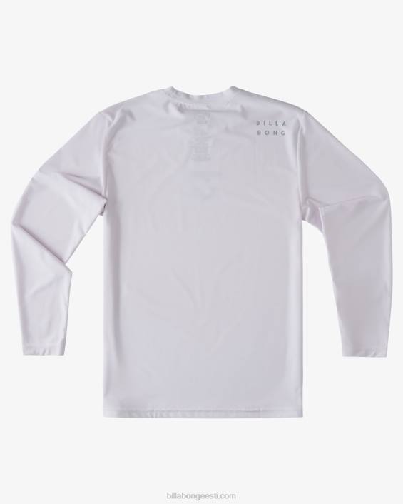 kogu päeva laine lahtiselt pikkade varrukatega surfisärk poisid valge D28T959 Billabong