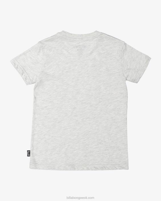 (2-7) gromsi teemantlaine lühikeste varrukatega T-särk poisid helehall kanarbik D28T1064 Billabong