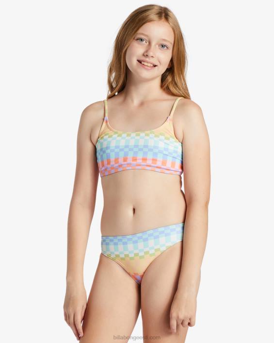 paradise check kaheosaline trilet bikiinikomplekt tüdrukud mitu D28T2649 Billabong
