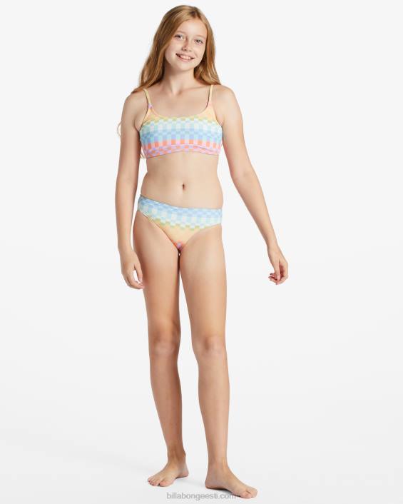 paradise check kaheosaline trilet bikiinikomplekt tüdrukud mitu D28T2649 Billabong