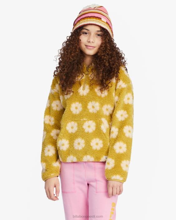 just õigel ajal poole lukuga särkiga pusa tüdrukud roheline kadedus D28T2787 Billabong