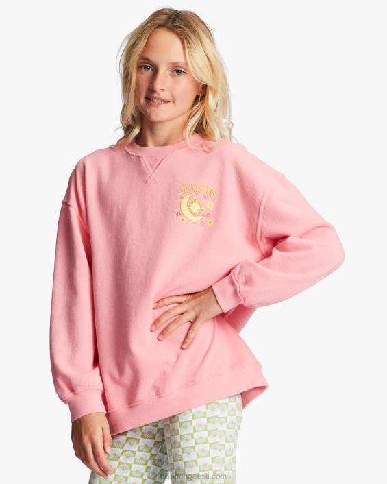 lainete tegemine crewneck dressipluus tüdrukud roosa silmapilk D28T2707 Billabong