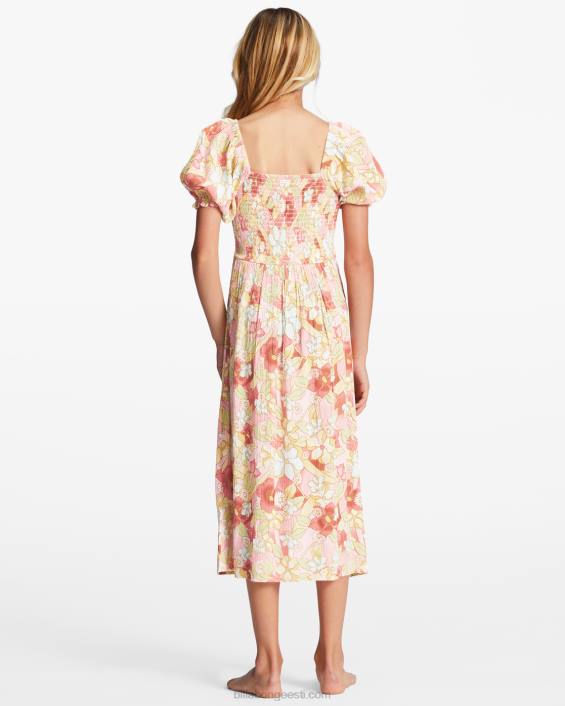 4-16 kevadine fling midi kleit tüdrukud roosa silmapilk D28T2799 Billabong