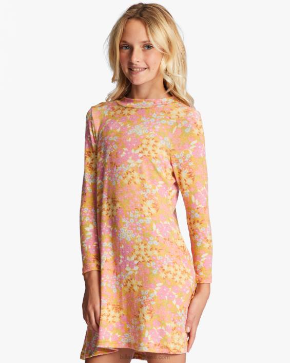 4-16 mod liigub kleit tüdrukud pehme roosa D28T2743 Billabong