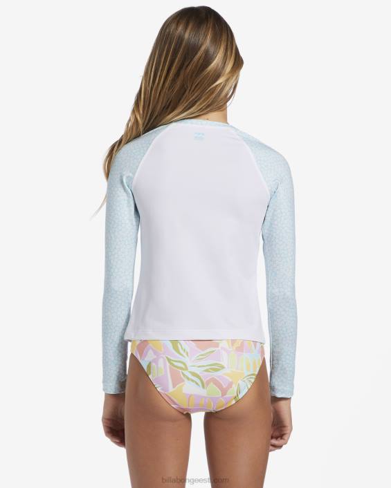 Tropic Crush pikkade varrukatega upf 50 rashguard tüdrukud soola kristall D28T2607 Billabong