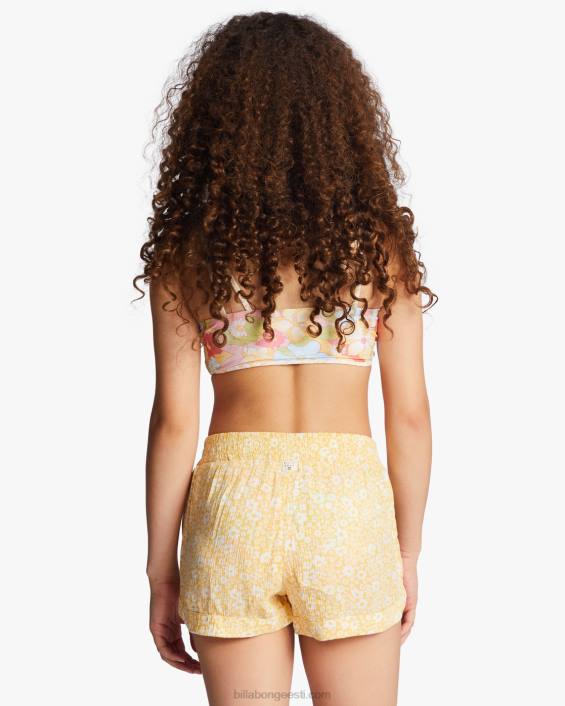 meeletult elastsed vöökohaga lühikesed püksid tüdrukud kuldne virsik D28T2719 Billabong