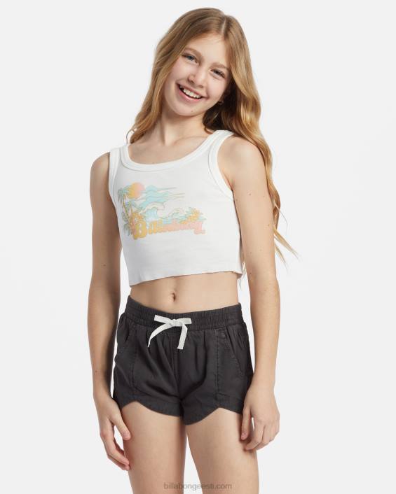 meeletult elastsed vöökohaga lühikesed püksid tüdrukud maha must D28T2599 Billabong