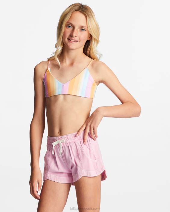 meeletult elastsed vöökohaga lühikesed püksid tüdrukud rõõmus roosa D28T2692 Billabong