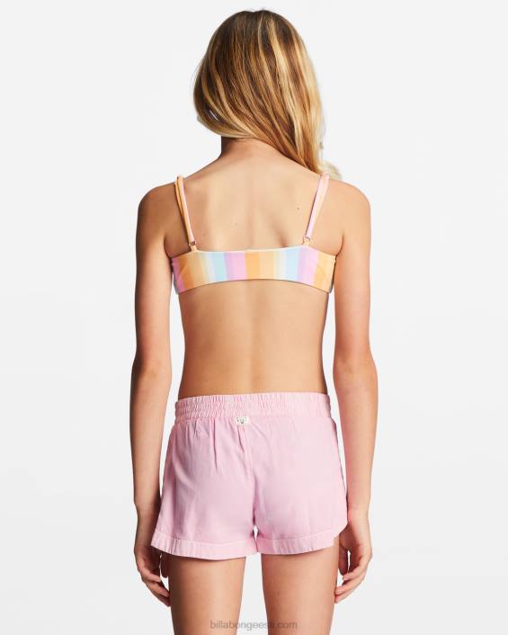 meeletult elastsed vöökohaga lühikesed püksid tüdrukud rõõmus roosa D28T2692 Billabong