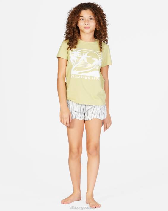 meeletult elastsed vöökohaga lühikesed püksid tüdrukud soola kristall D28T2704 Billabong