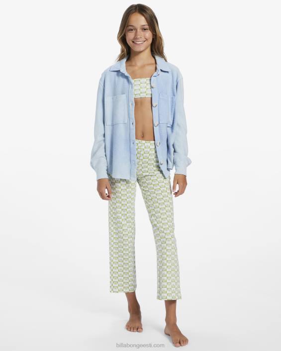 4-16 sirgelt kõrge vöökohaga kärbitud püksid tüdrukud sambla heinamaa D28T2706 Billabong