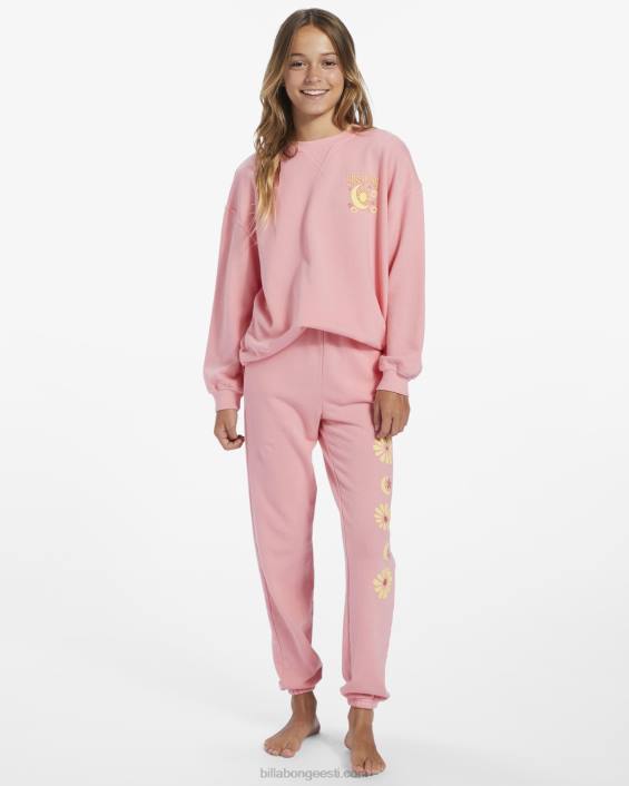 laineid tehes kõrge vöökohaga dressipüksid tüdrukud roosa silmapilk D28T2603 Billabong