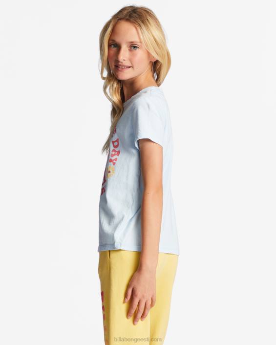 4-16 on täna päev oversized t-särk tüdrukud laululind sinine D28T2712 Billabong