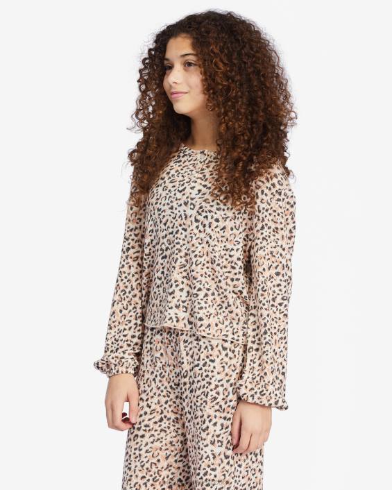 õnnelik henley pikkade varrukatega topp tüdrukud loom D28T2807 Billabong