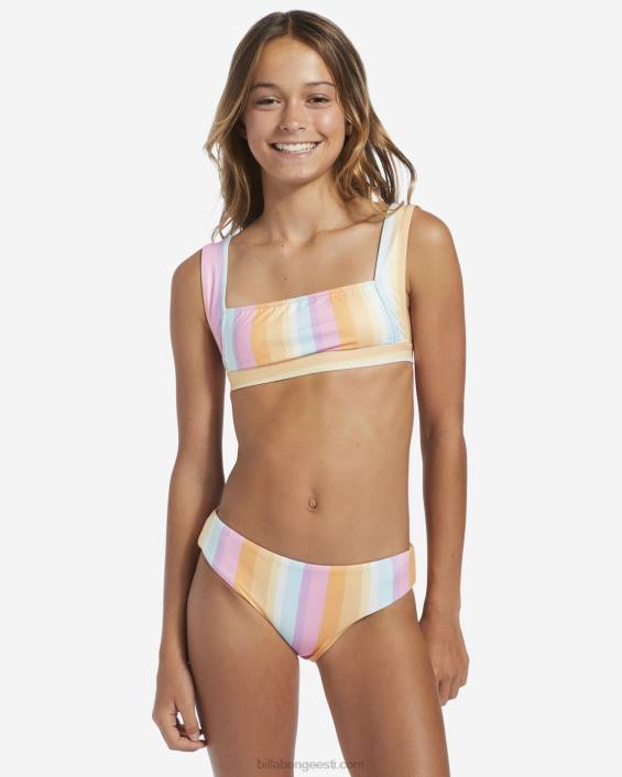 4-16 heledal küljel pööratav paagi kaheosaline ujumiskomplekt tüdrukud mitu D28T2738 Billabong