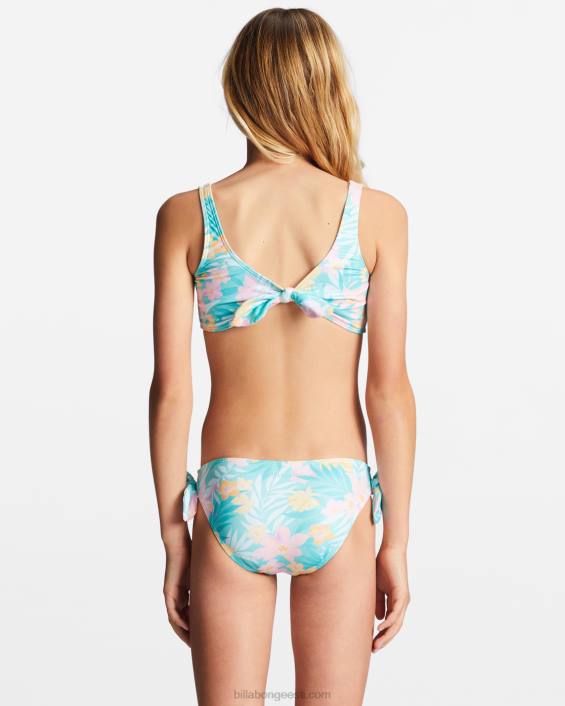 4-16 merineitsi tunneb kaheosaline ujumiskomplekt tüdrukud hele laguun D28T2724 Billabong