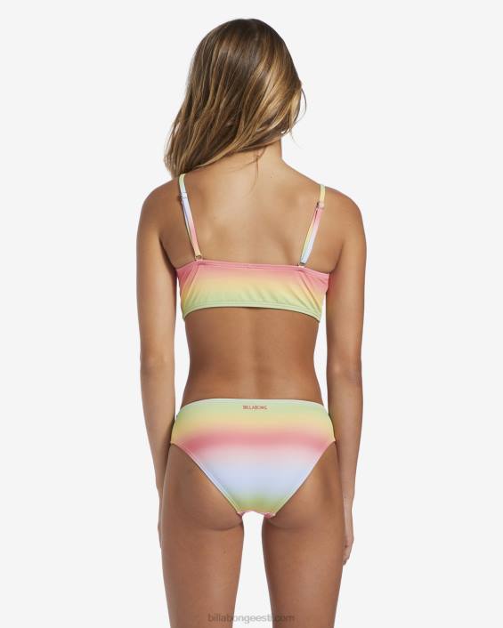 4-16 rad vikerkaare kõrge kaelusega kaheosaline ujumiskomplekt tüdrukud mitu D28T2715 Billabong